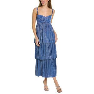 Sabina Musayev Womens  Andromeda Maxi Dress, Blue